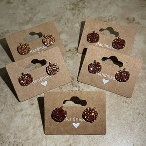 Stud Pumpkin Earrings